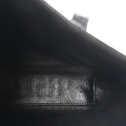 Saint Laurent Calfskin Crocodile Embossed Paris Mini Toy Shopper Tote Black 5 of 11
