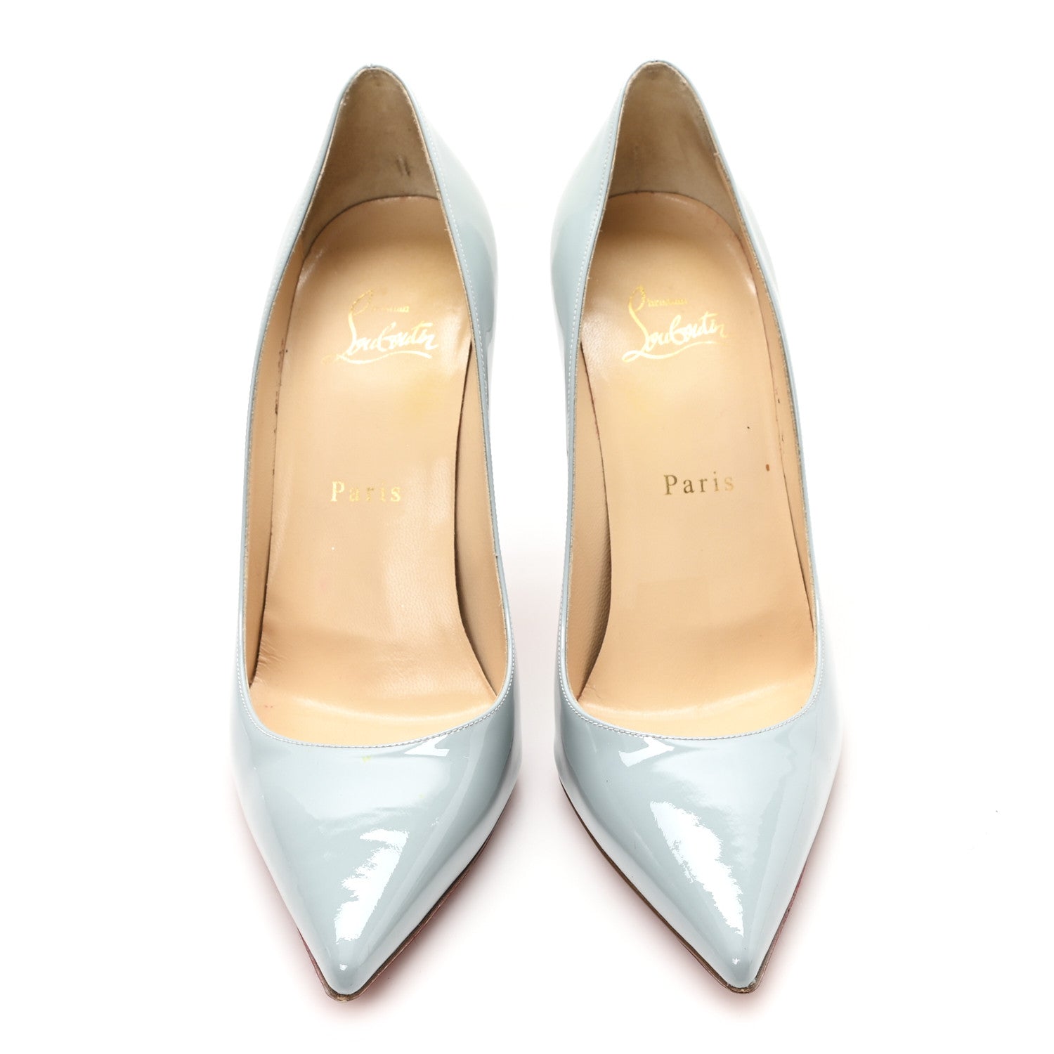 Christian Louboutin Patent Decollete 554 100 Pumps 38 Horizon 3 of 9