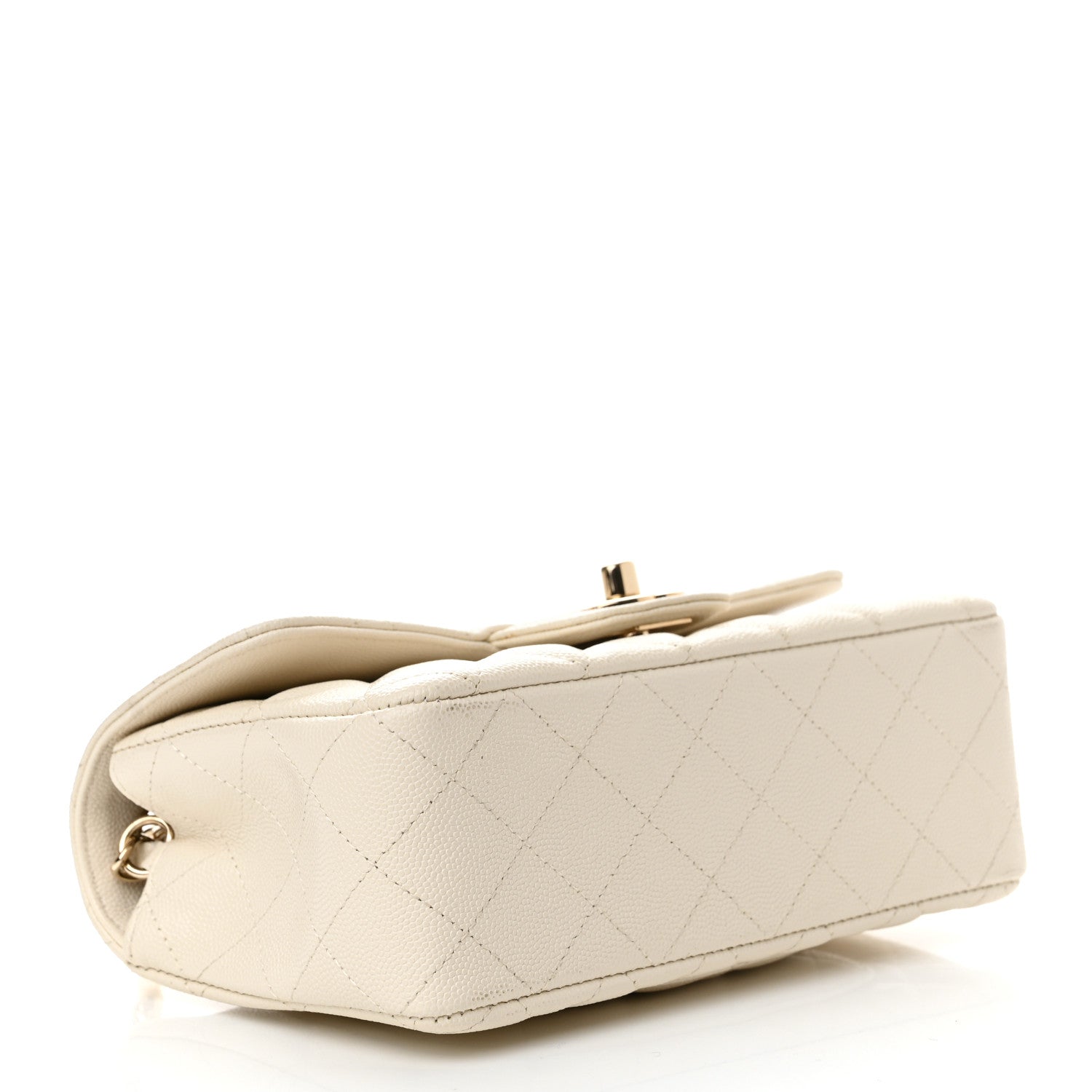 Chanel Caviar Quilted Mini Rectangular Flap White 4 of 13