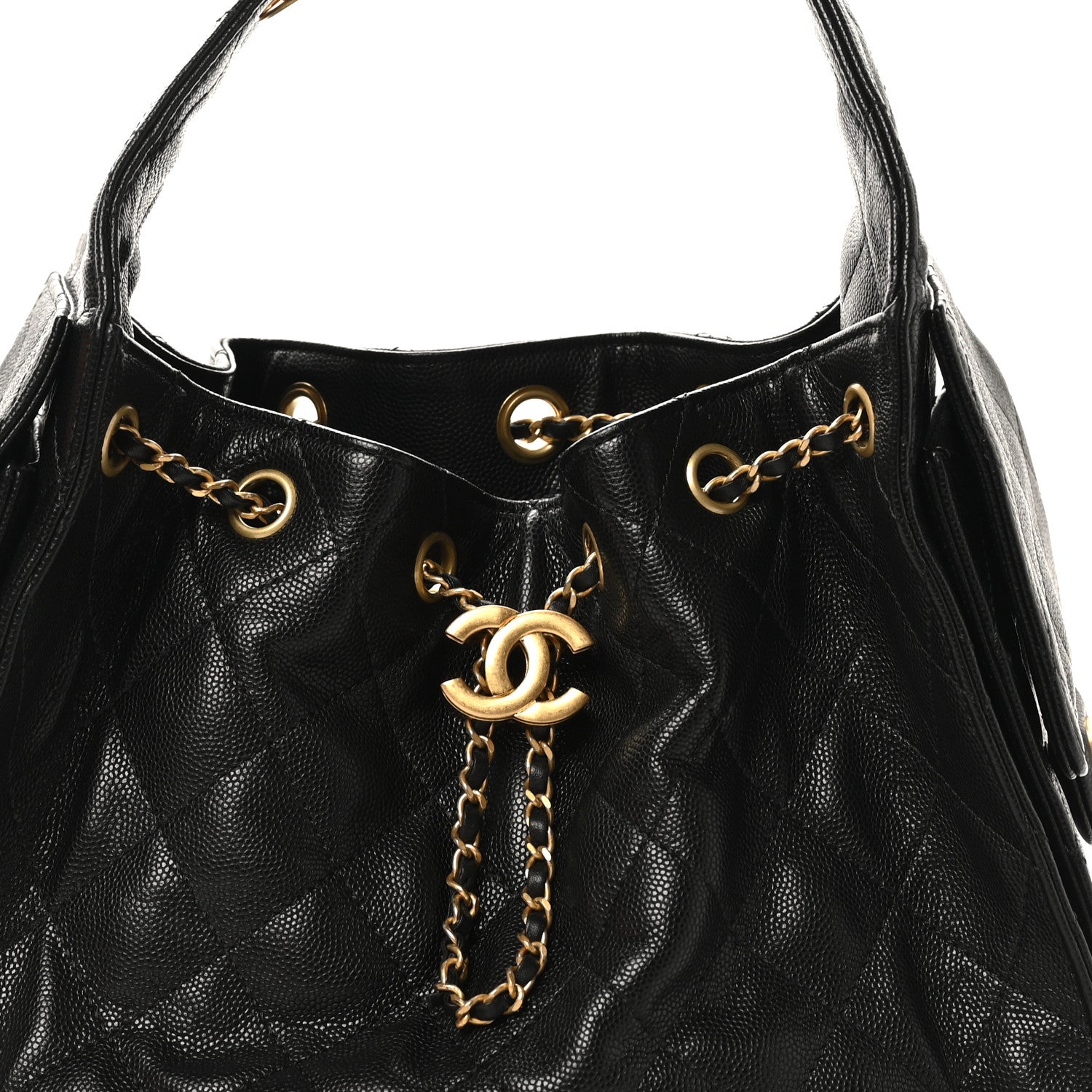 Chanel Caviar Quilted Small Chanel 25 Handbag Black 8 of 11