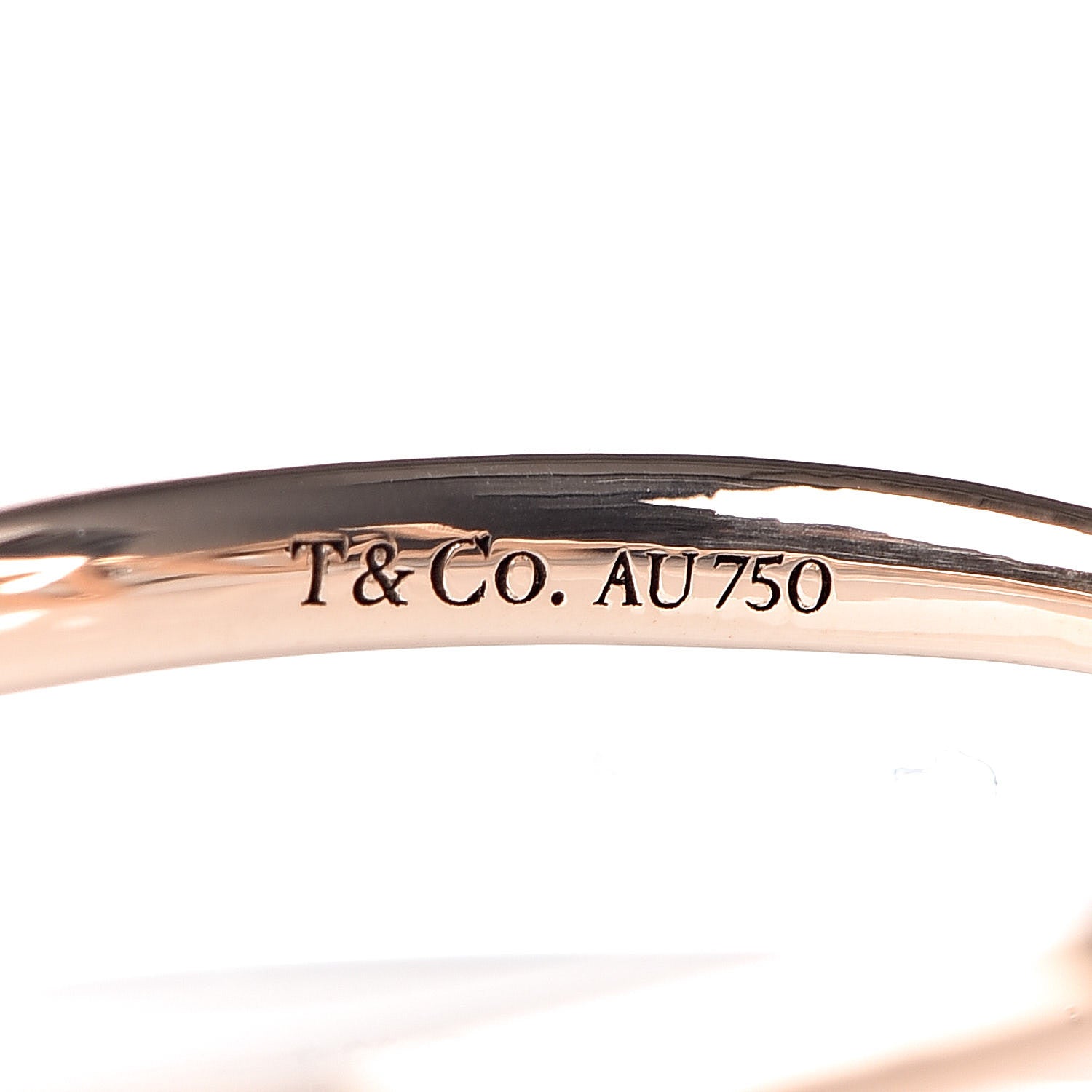 Tiffany 18K Rose Gold Paloma Picasso Graffiti Love Ring 54 7 4 of 5