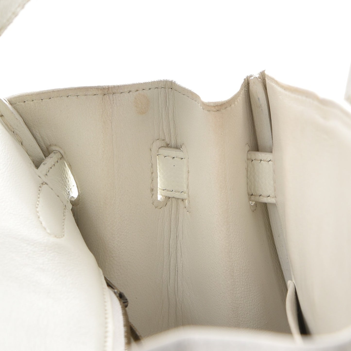 Epsom Birkin 30 White