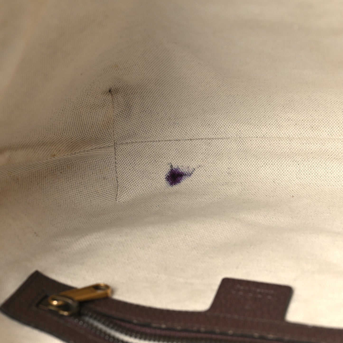 GG Supreme Monogram Web Small Ophidia Half Moon Hobo Brown