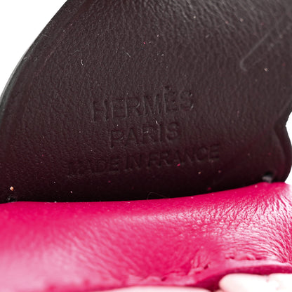 Hermes Milo Lambskin Grigri Rodeo Pegase Horse Bag Charm PM Framboise Rose Sakura Rouge Sellier 3 of 4