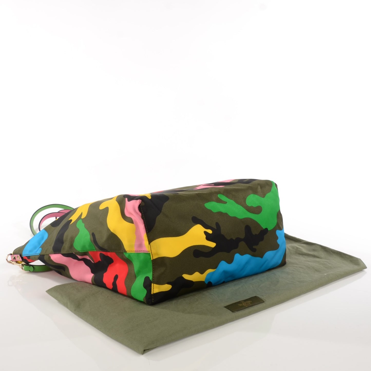 Nylon Psychedelic Camo Rockstud Easy Tote Multicolor