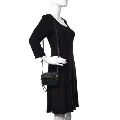 Prada Tessuto Nylon Convertible Crossbody Wristlet Petrolio 2 of 10