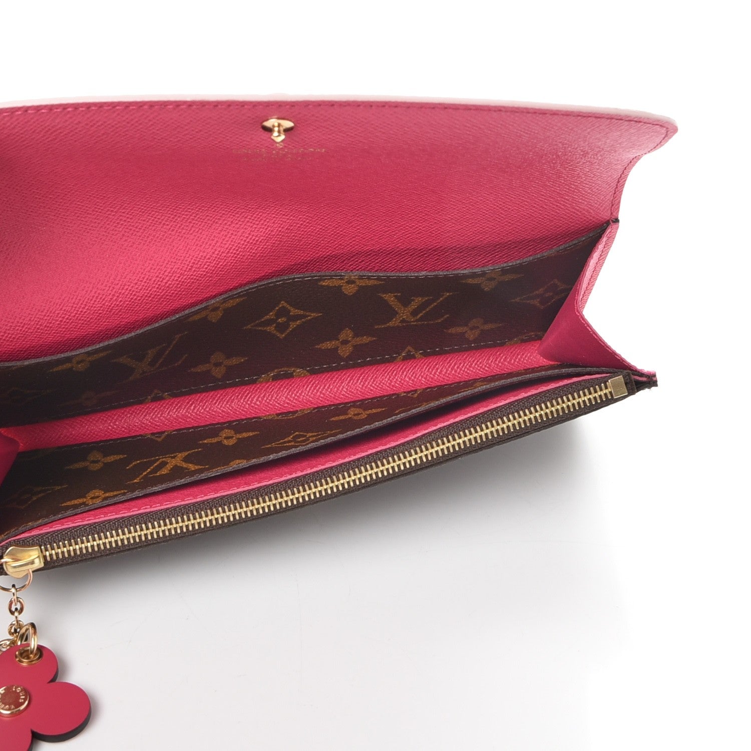 Louis Vuitton Monogram Bloom Flower Emilie Wallet 5 of 8