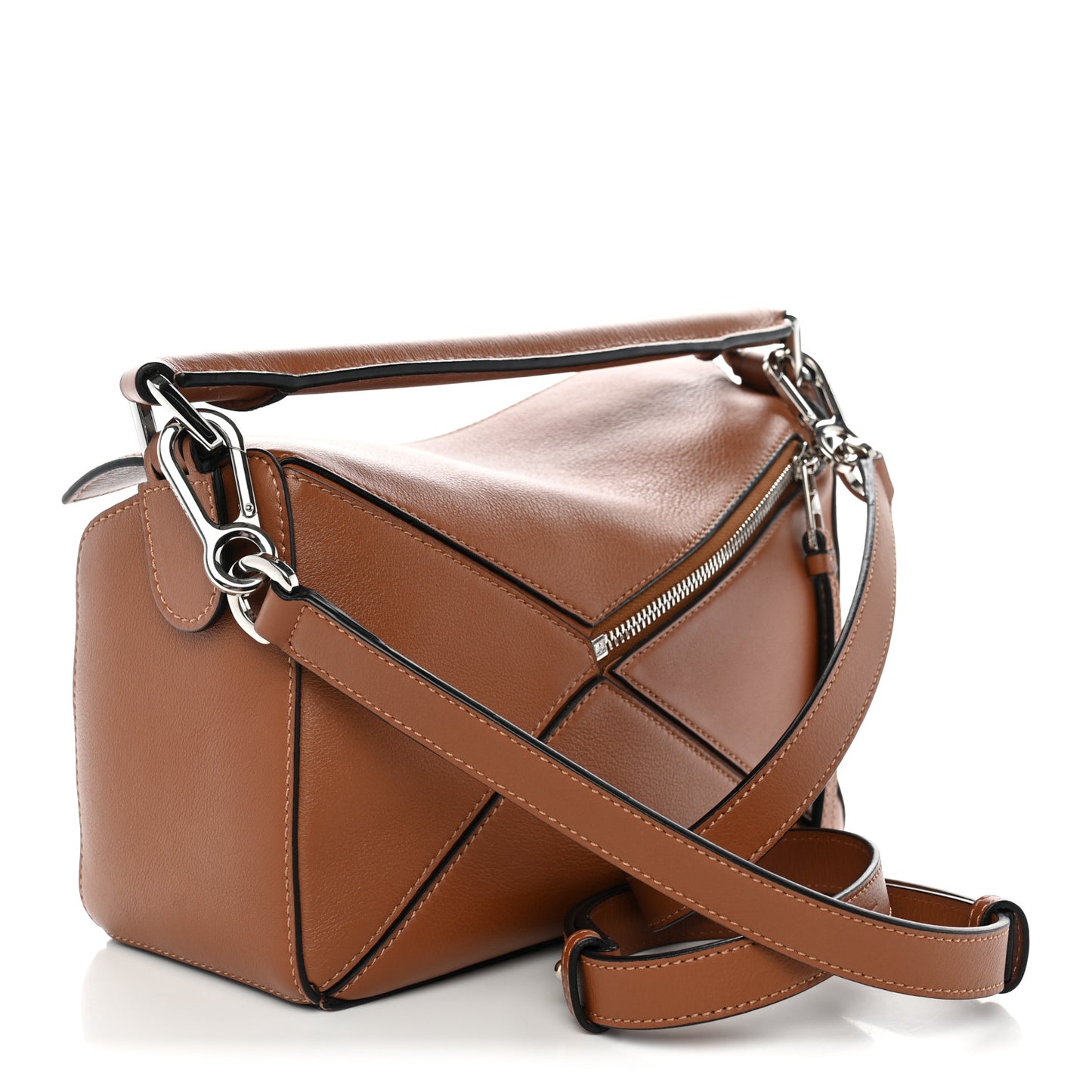 Calfskin Small Puzzle Bag Tan
