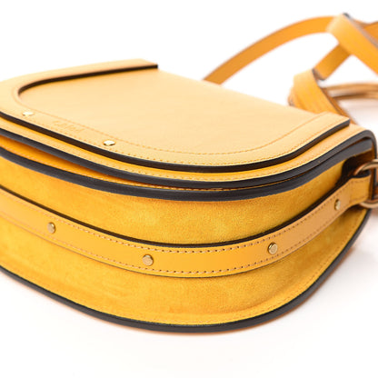 Chloe Calfskin Suede Small Nile Bracelet Bag Dusty Yellow 8 of 9