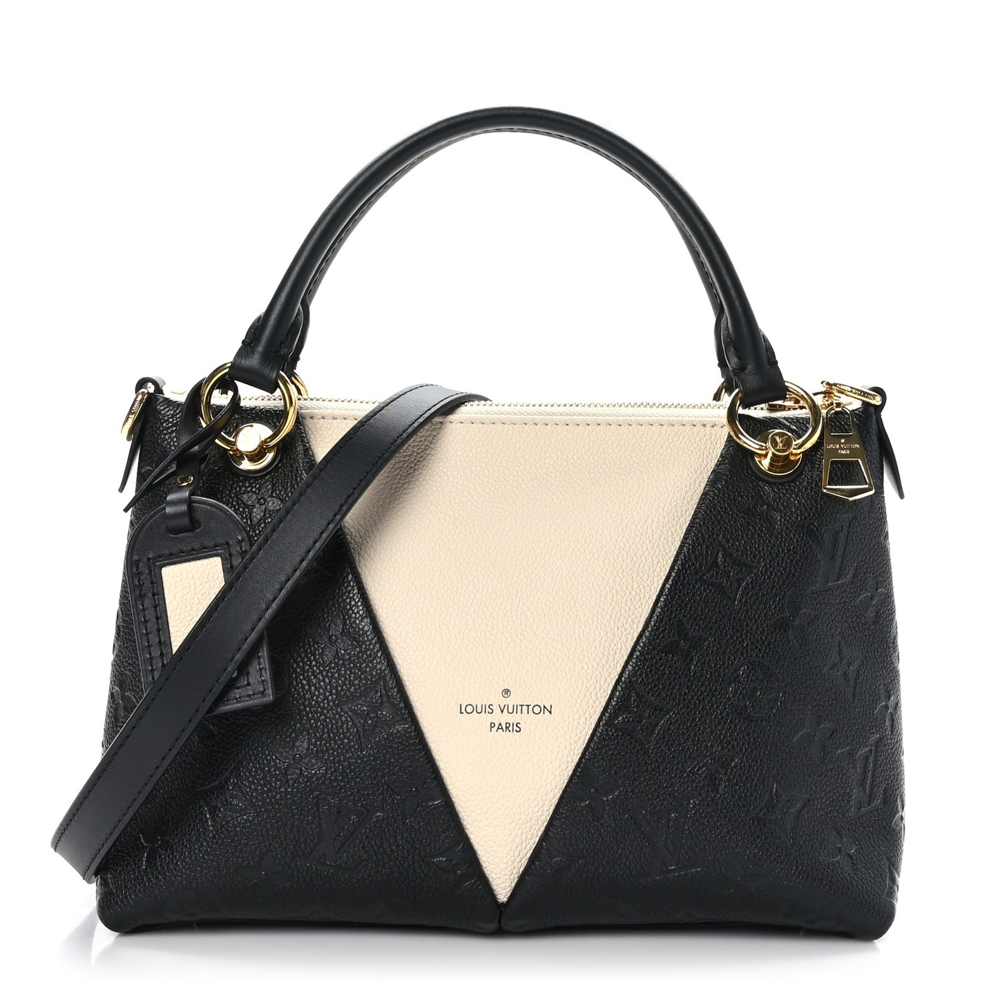 Empreinte V Tote BB Black Creme