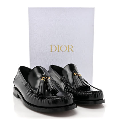 Christian Dior Brushed Calfskin The D-Academy Loafers 41 Black 9 of 9