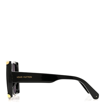 Louis Vuitton Acetate Nylon In The Mood For Love Sunglasses Z1294E Black 3 of 7