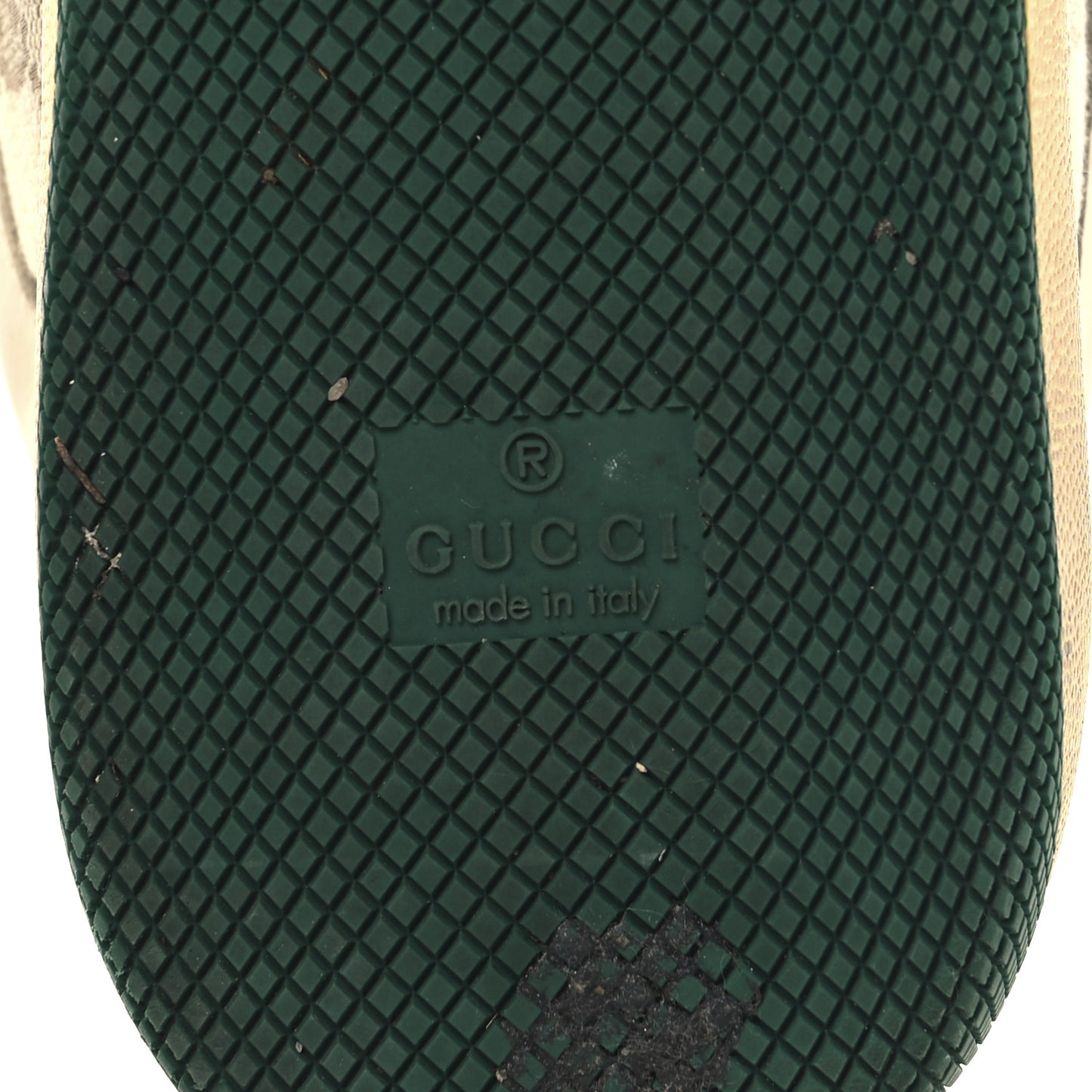 GG Monogram Nubuck Web Mens Screener Sneakers 9.5 New Sand Dusty Milk Vintage Green