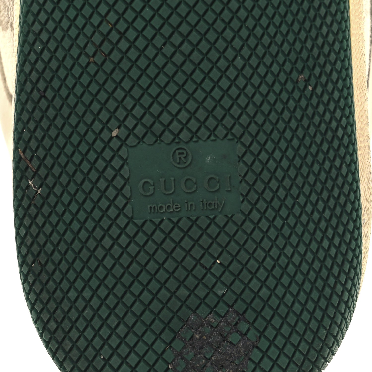 Gucci GG Monogram Nubuck Web Mens Screener Sneakers 9.5 New Sand Dusty Milk Vintage Green 9 of 12