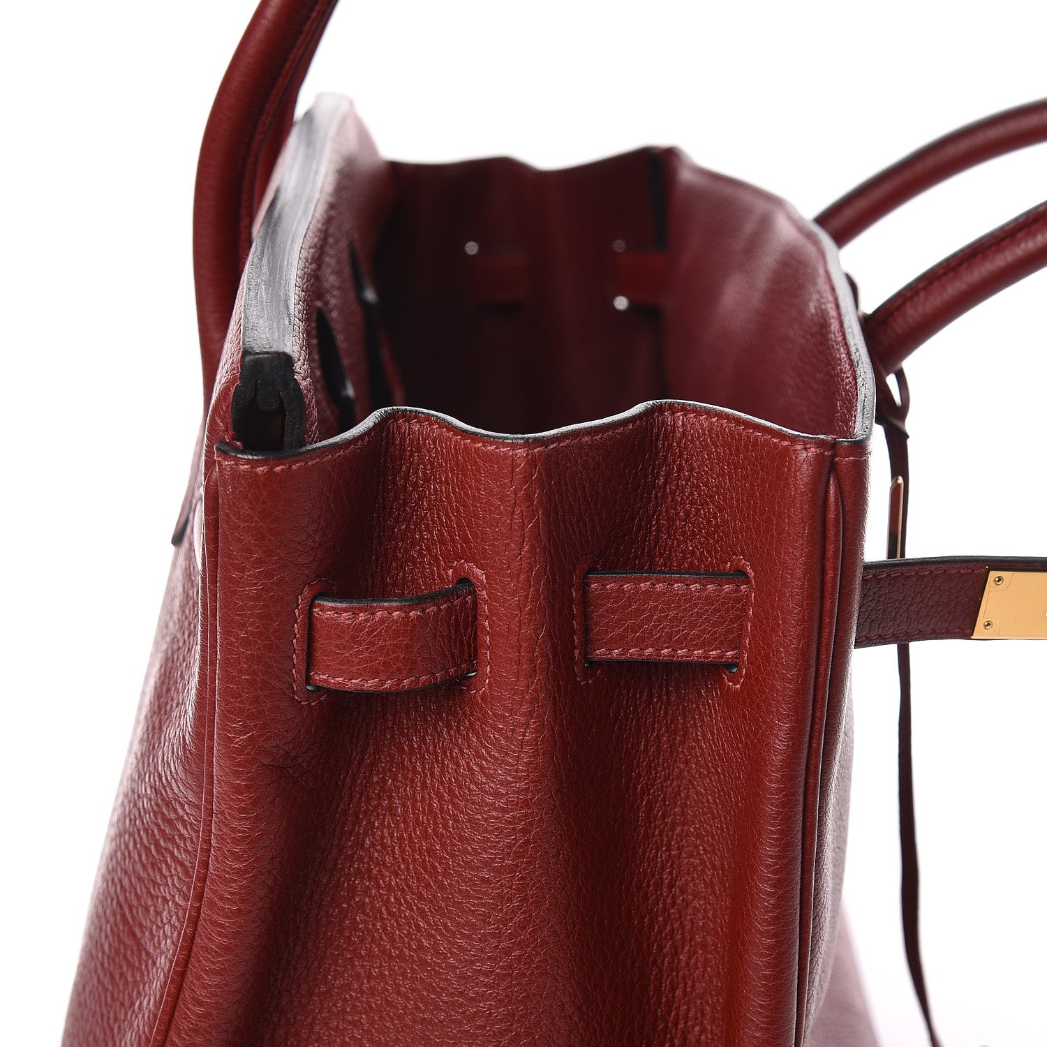 Hermes Taurillon Clemence Birkin 35 Rouge H 21 of 37