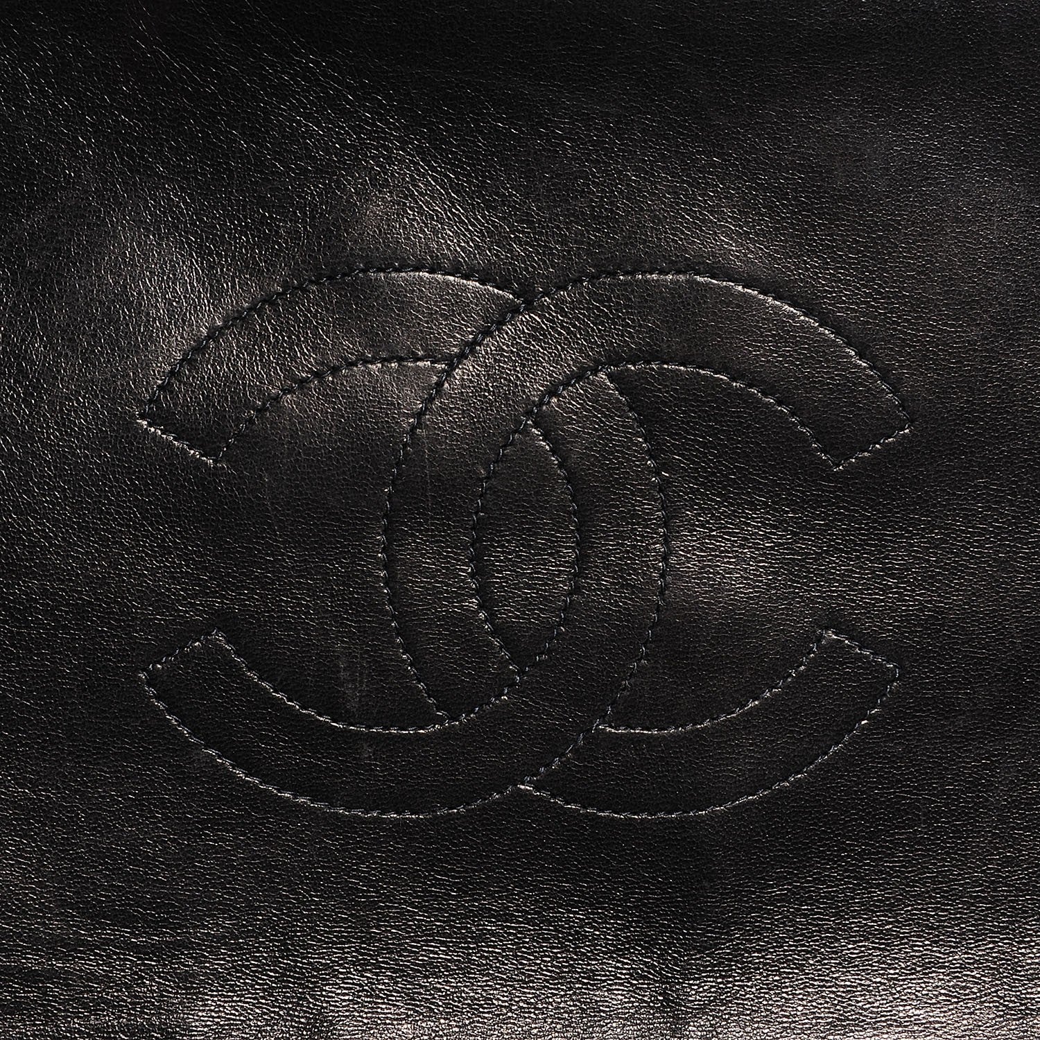 Chanel Lambskin Quilted XL Jumbo Flap Black 7 of 10