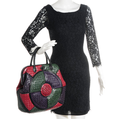 Bottega Veneta Intrecciato Goatskin Ayers Trim Frame Satchel Multicolor 2 of 9