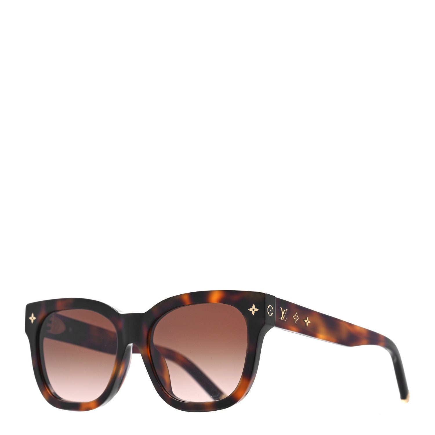 Louis Vuitton Acetate My Monogram Square Sunglasses Z1524E Dark Tortoise 1 of 7