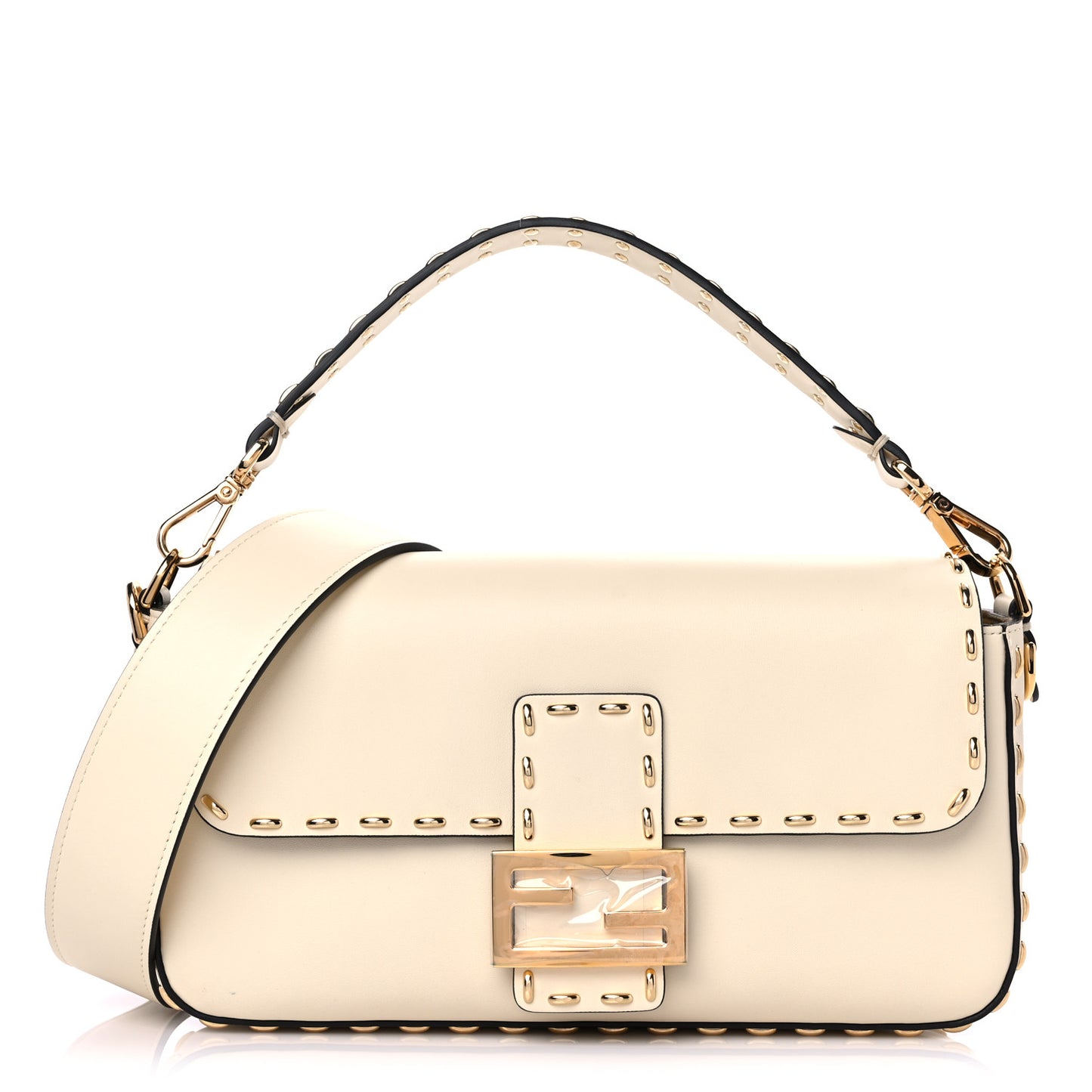 Vitello King Metal Stitch Baguette Pergamena
