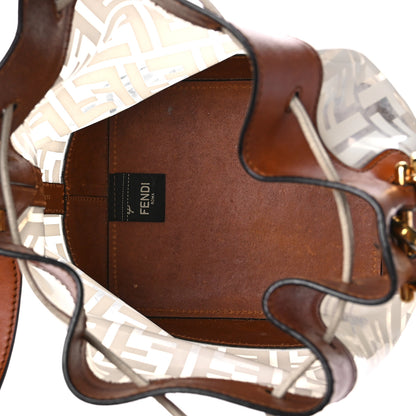 Fendi TPU FF Vitello Aura F is Fendi Grande Mon Tresor Bucket Bag White Cuoio 5 of 19
