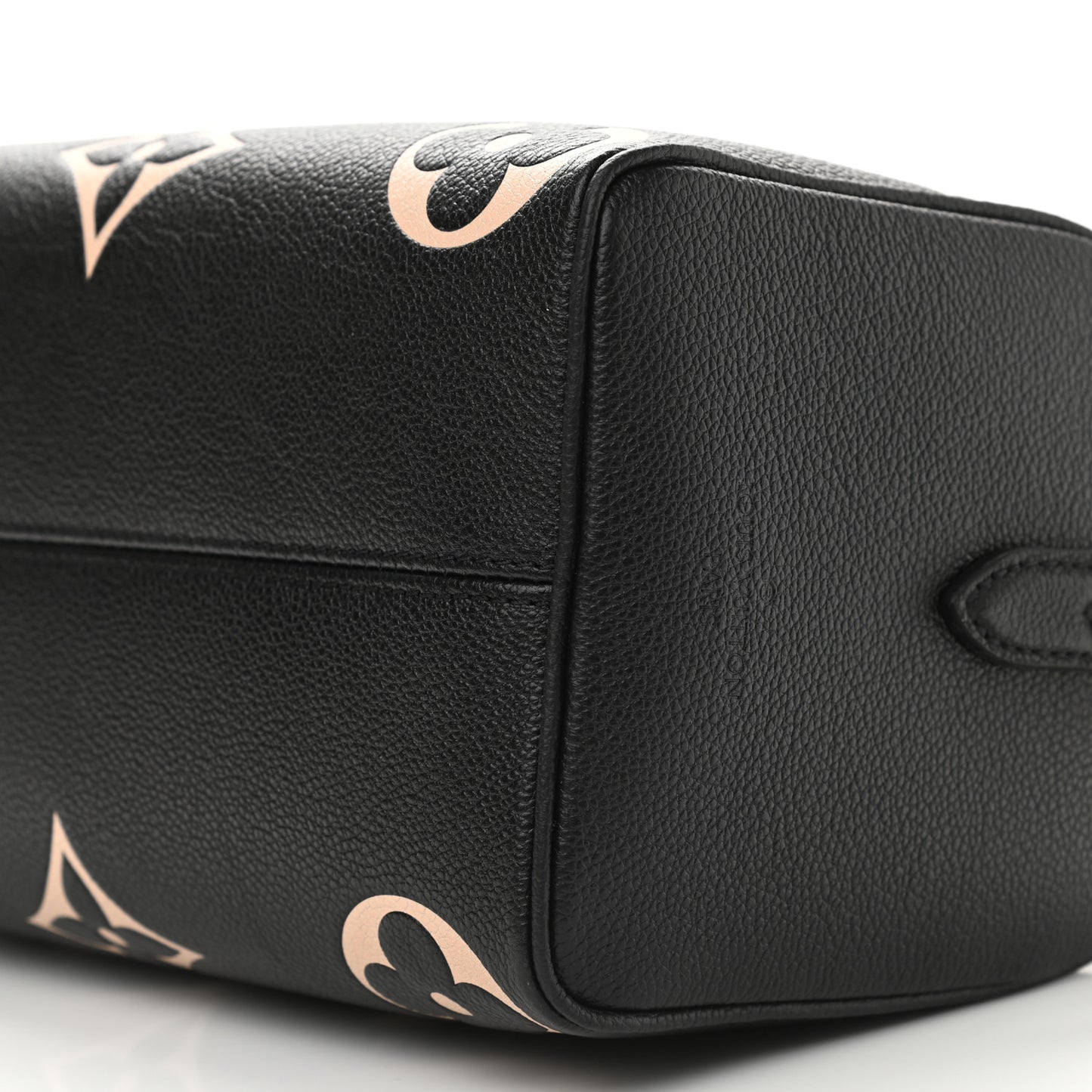 Empreinte Monogram Giant Speedy Bandouliere 25 Black Beige