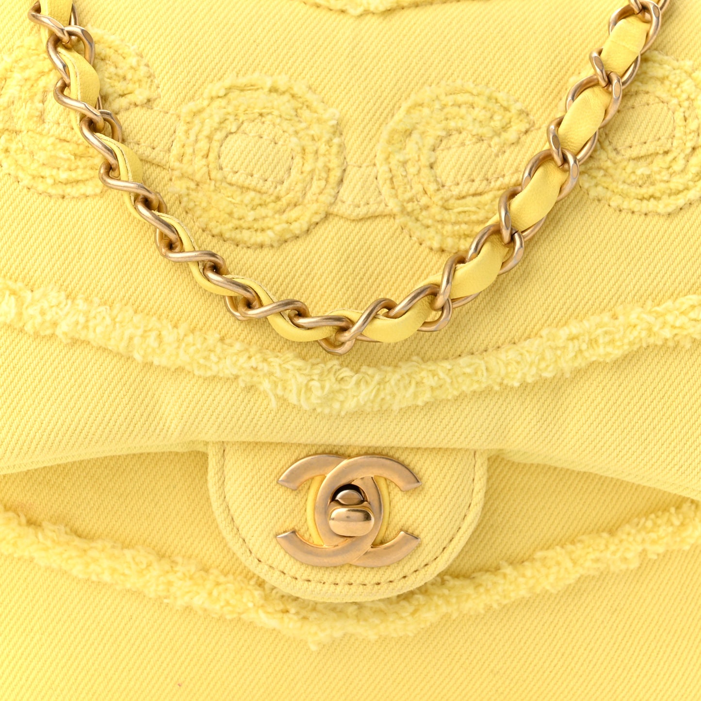 Denim Coco Flap Yellow