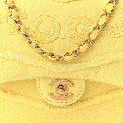 Chanel Denim Coco Flap Yellow 8 of 11