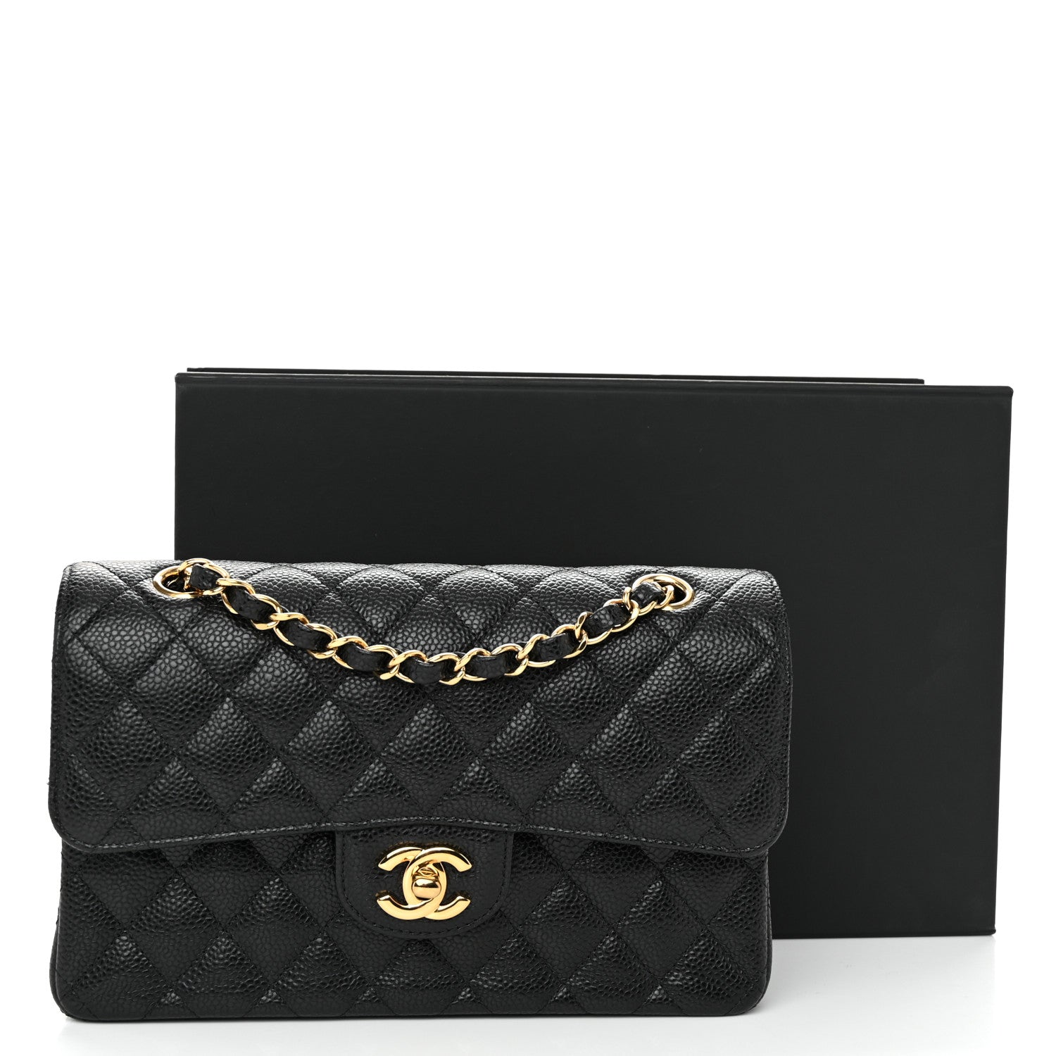 Chanel Caviar Quilted Small Double Flap Black 23 of 23