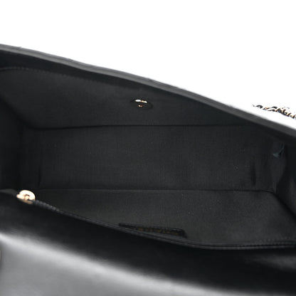 Chanel Crumpled Calfskin Medium Chain All Over Flap Black 5 of 10