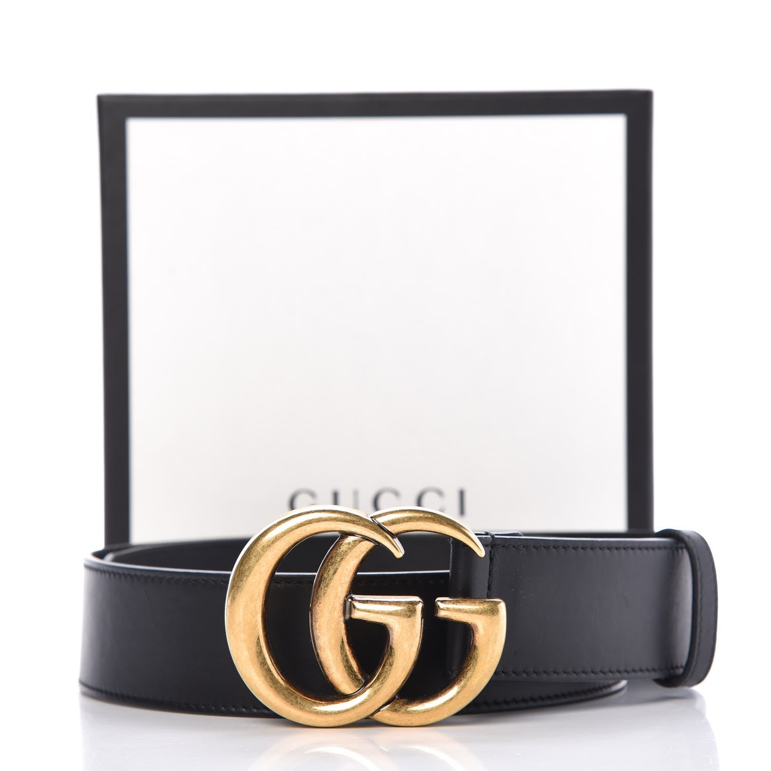 Gucci Calfskin Double G 40mm Belt 80 32 Black 7 of 7