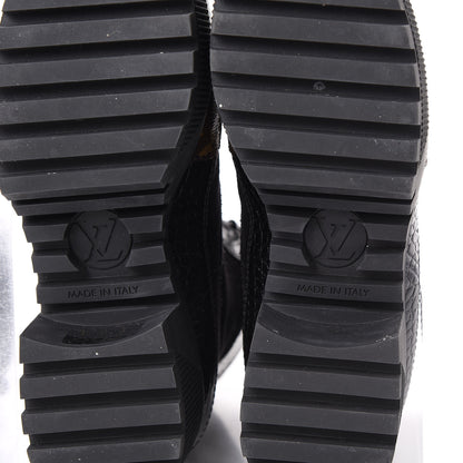 Louis Vuitton Suede Calfskin Monogram Laureate Platform Desert Boots 36 Black 9 of 13