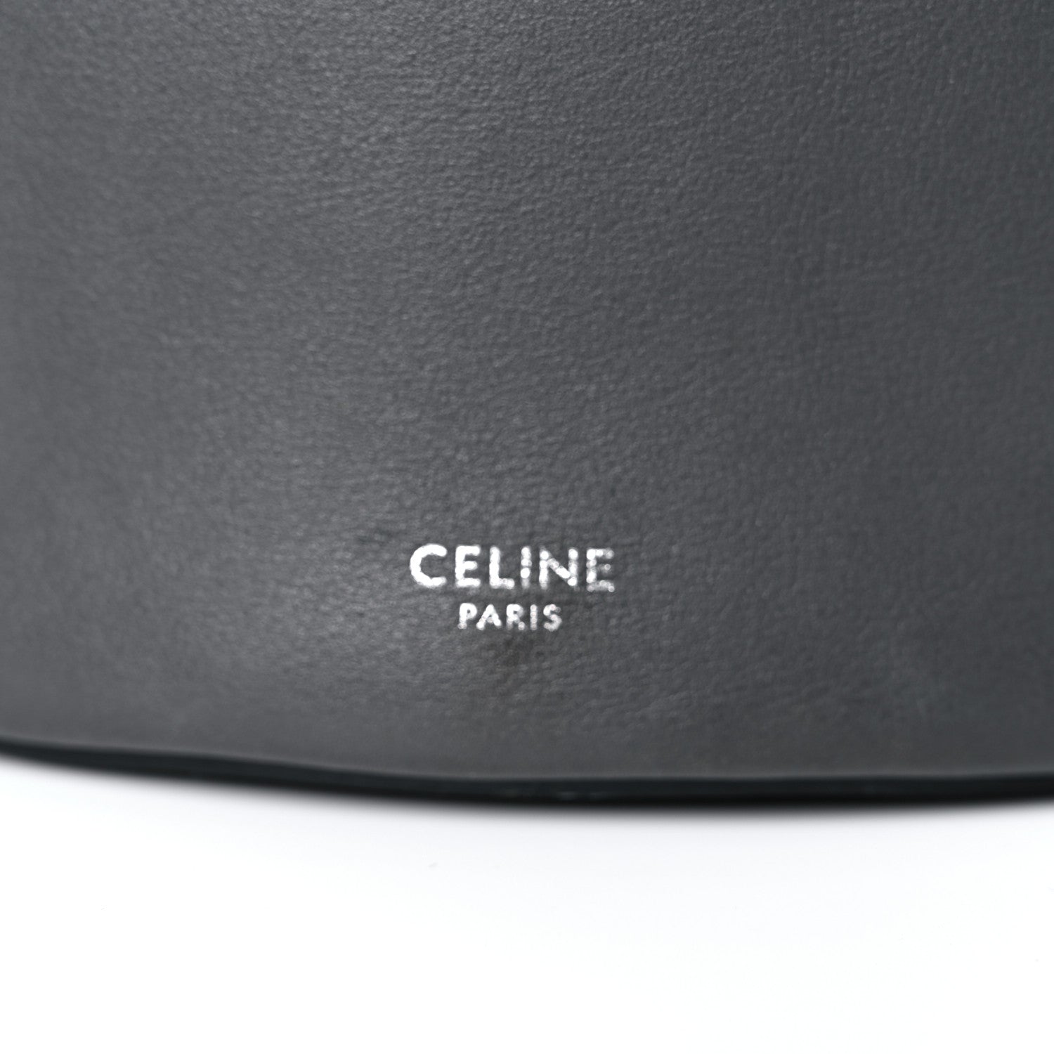 Celine Smooth Calfskin Long Strap Big Bucket Bag Grey 12 of 13