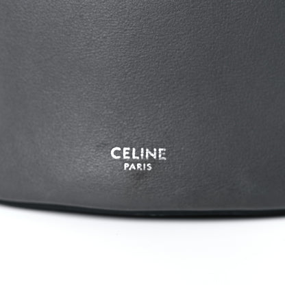 Celine Smooth Calfskin Long Strap Big Bucket Bag Grey 12 of 13