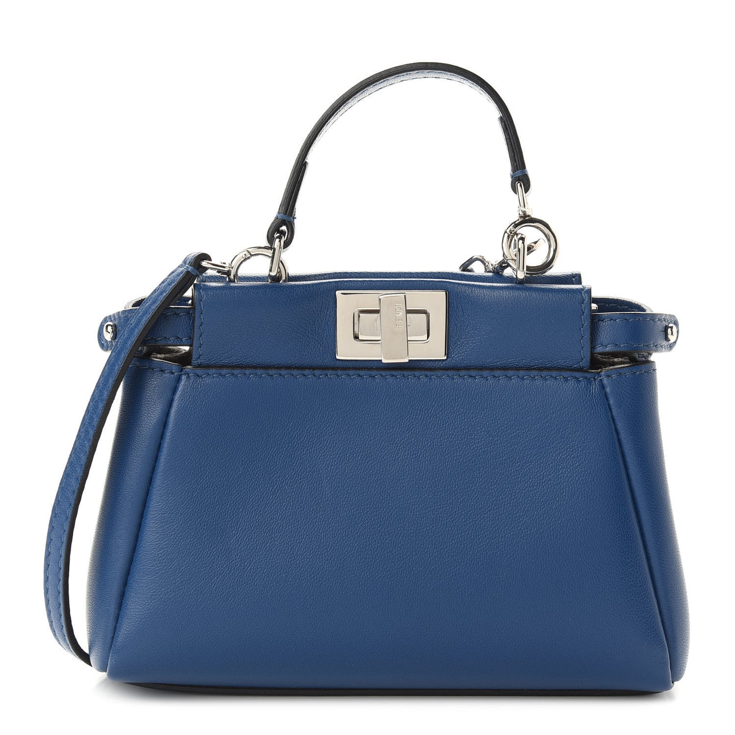 Shiny Nappa Micro Peekaboo Iconic Satchel Iris