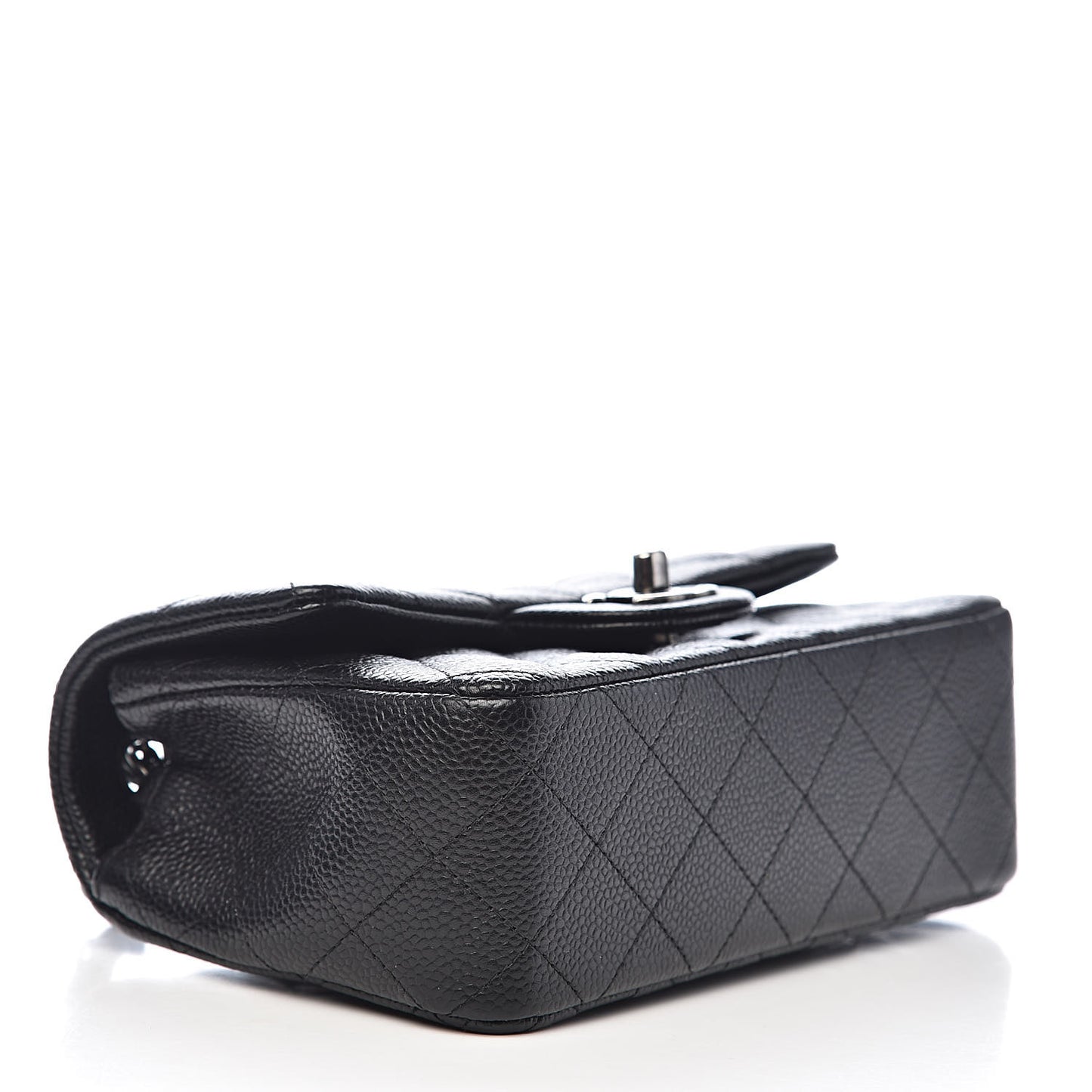 Caviar Quilted Mini Rectangular Flap Black