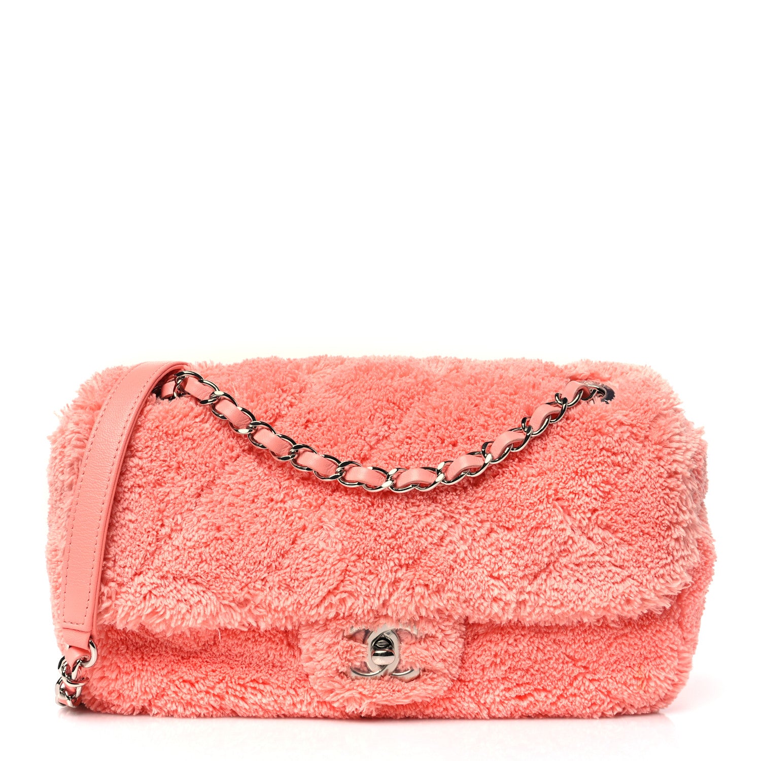 Chanel Lambskin Calfskin Mixed Fibers Quilted Medium Flap Orange 1 of 10