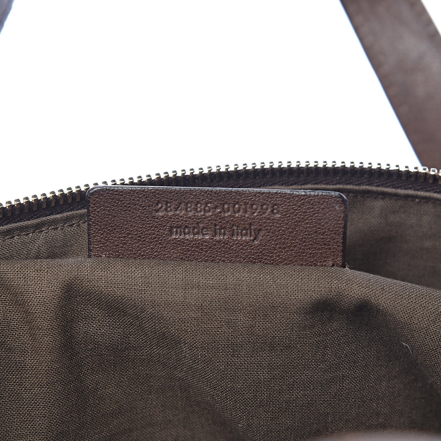 Saint Laurent Pebbled Lambskin Sac Bowly Dark Brown 7 of 14