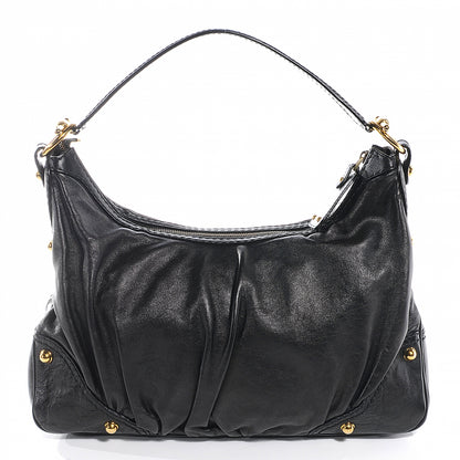 Gucci Leather Medium Jockey Hobo Black 1 of 9