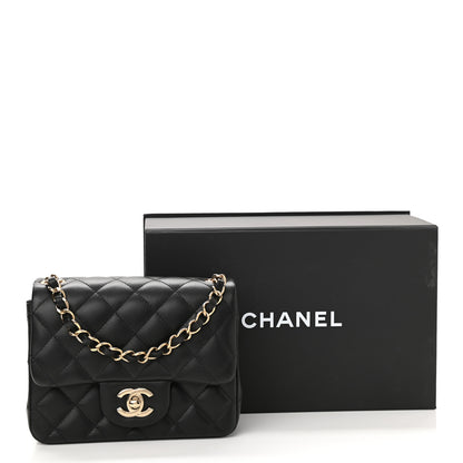 Chanel Lambskin Quilted Mini Square Flap Black 11 of 11