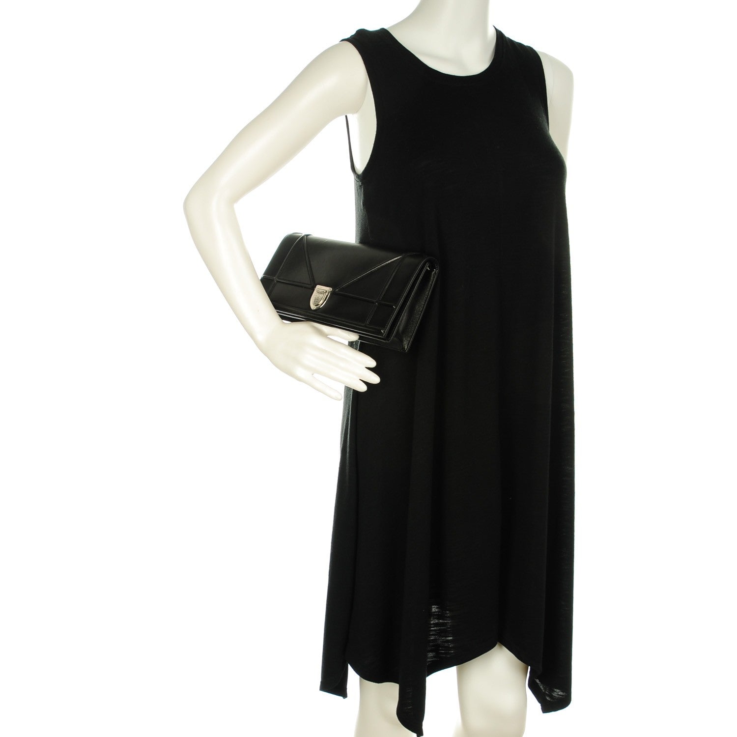 Christian Dior Lambskin Diorama Pochette Black 2 of 10