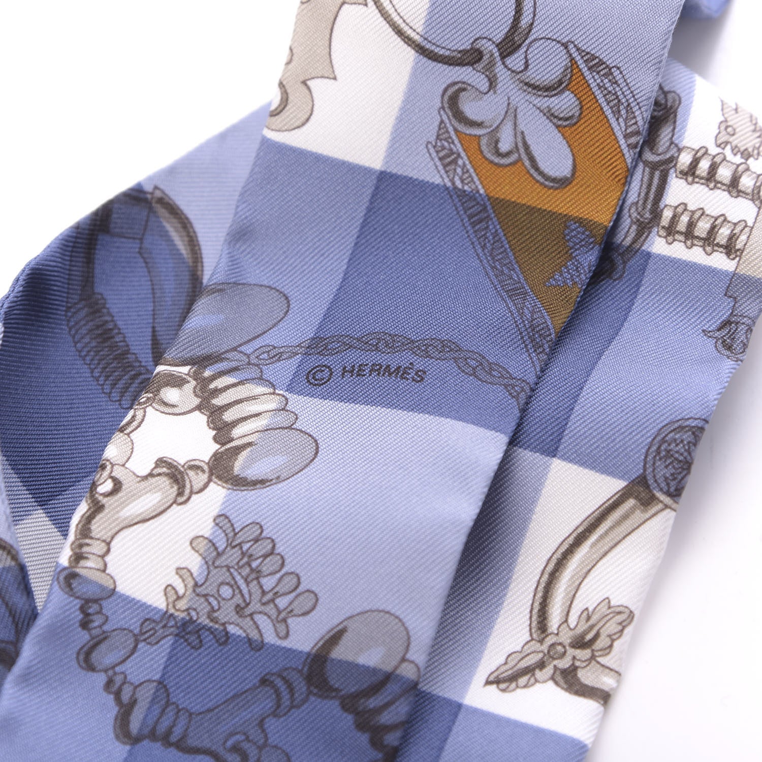 Hermes Silk Mors Et Gourmettes Vichy Twilly 2 of 3