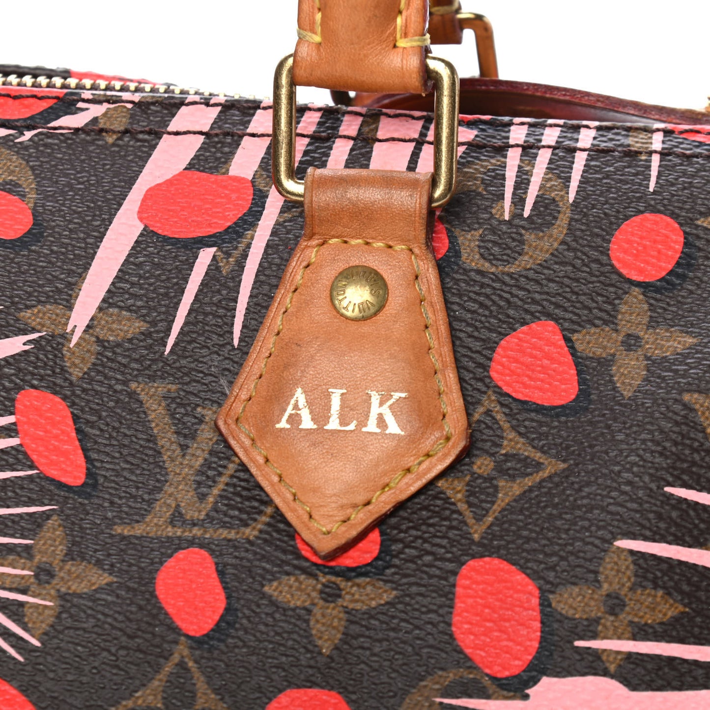 Monogram Jungle Dots Speedy 30 Sugar Pink Poppy