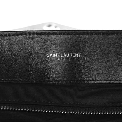 Saint Laurent Calfskin Y Quilted Monogram Large Loulou Chain Satchel Black 7 of 10