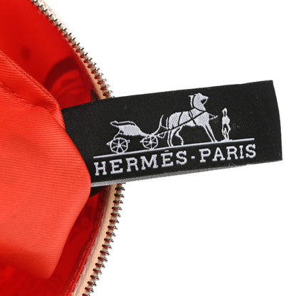 Hermes Technical Silk Ex-Libris Les Parisiennes Silky Pocket Cosmetic Case Sesame Nata Bronze 6 of 11
