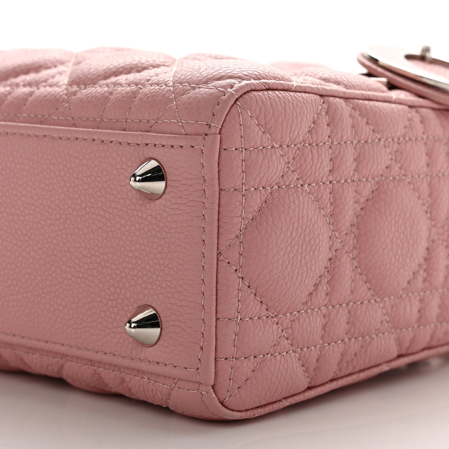 Grained Calfskin Cannage Small Lady Dior Fard