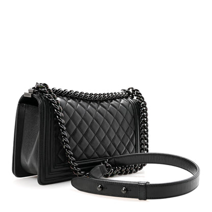 Chanel Caviar Quilted Medium Boy Flap So Black 3 of 13
