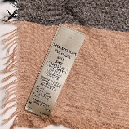 Burberry Modal Silk Cashmere Sheer Mega Check Scarf Camel 4 of 6