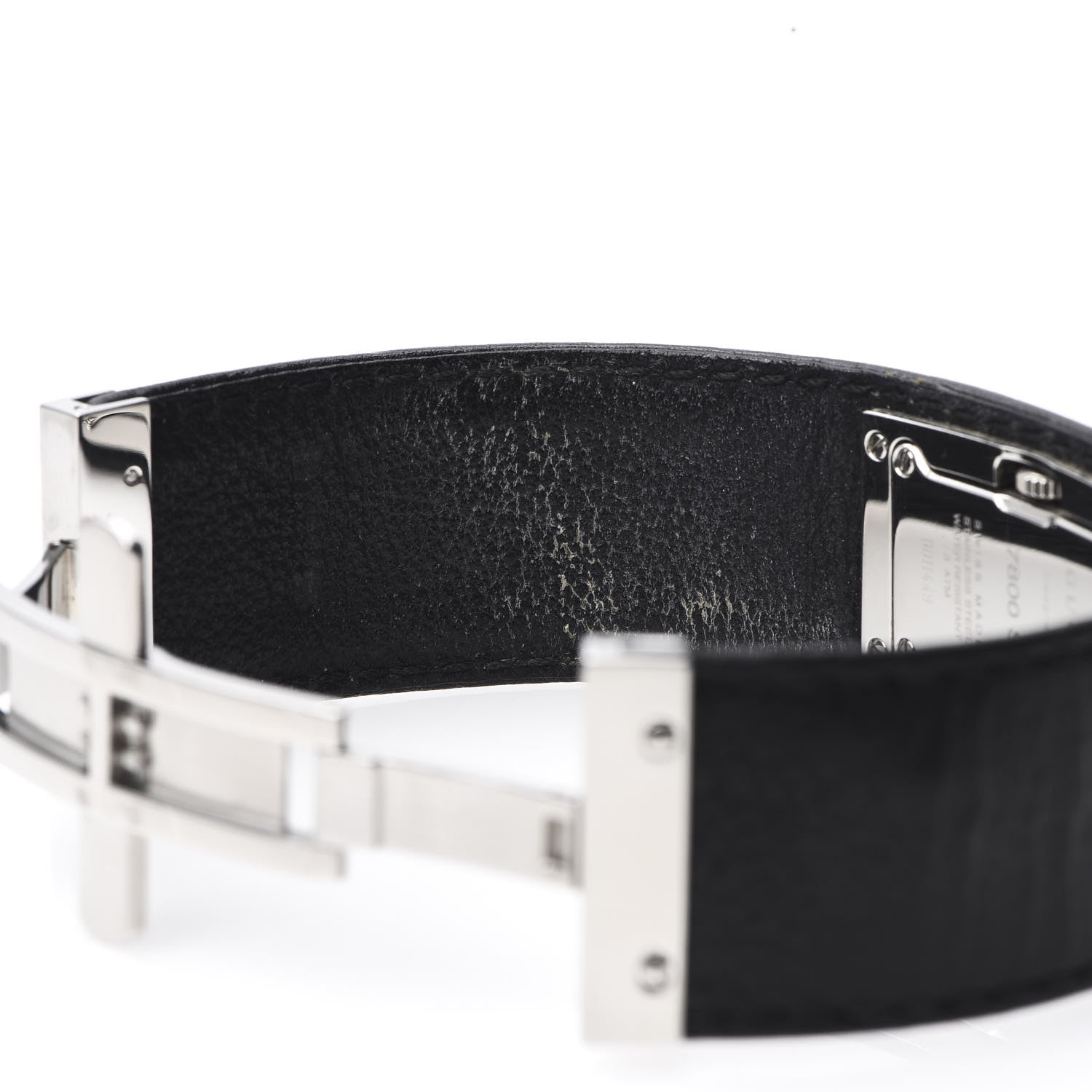 Gucci Stainless Steel Calfskin 18mm 7800S Quartz Watch Black 9 of 11