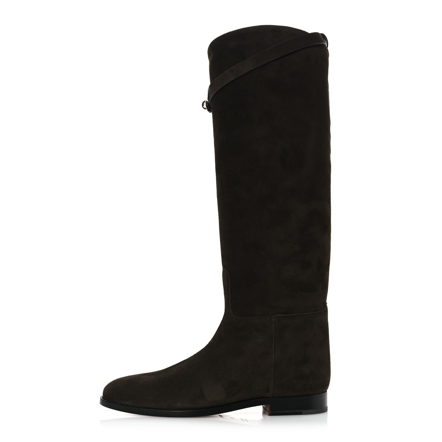 Hermes Suede Kelly Jumping Boots 39 Ecorce 1 of 12