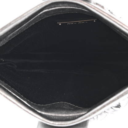 Miu Miu Metallic Matelasse Clutch Silver 5 of 7
